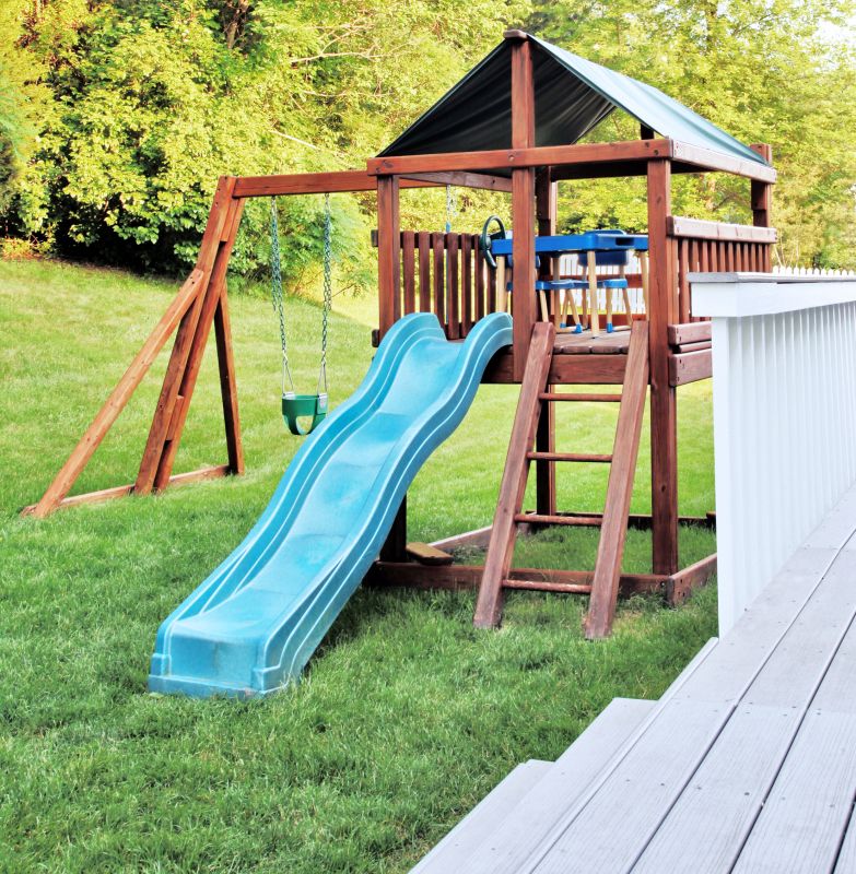 Wooden Playset Installation in Kansas City, KS
